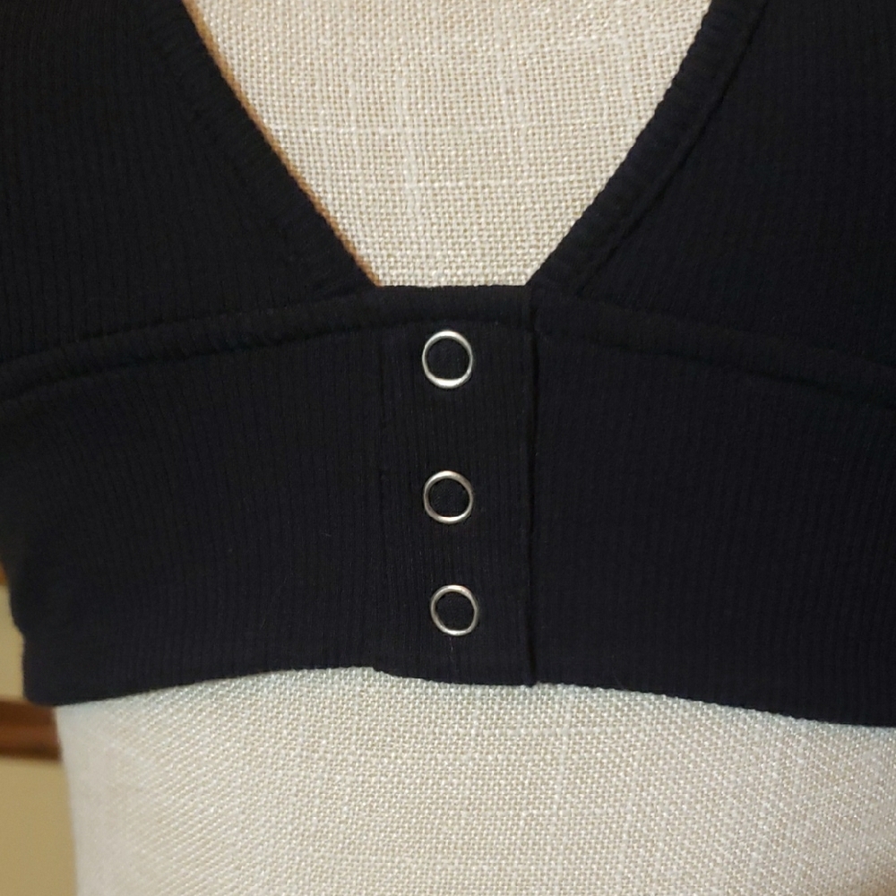Forever 21 Black Ribbed Bralette - Picture 3 of 5